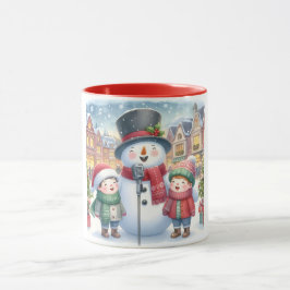 Snögubbe och Friends Kids jul Mugg