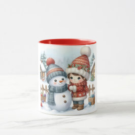 Snögubbe och Friends Kids jul Mugg