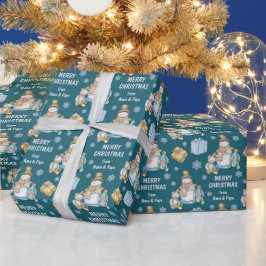 Snögubbe och Friends Kids jul Presentpapper