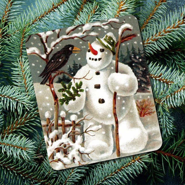 Snögubbe och Kråka Mousepad Musmatta (Skapare uppladdad)