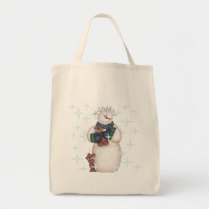 Snögubbe och Nallar Tshirts och Gåvor Tygkasse