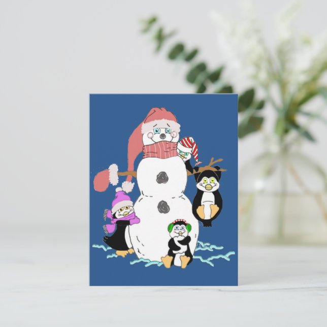 Snögubbe och Penguin (Stående Fram)