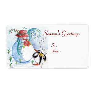 SNÖGUBBE OCH PENGUINS WINTER SERENADE FRAKTSEDEL