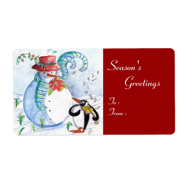 SNÖGUBBE OCH PENGUINS WINTER SERENADE FRAKTSEDEL (Framsidan)