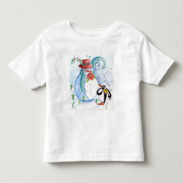 SNÖGUBBE OCH PENGUINS WINTER SERENADE T SHIRT