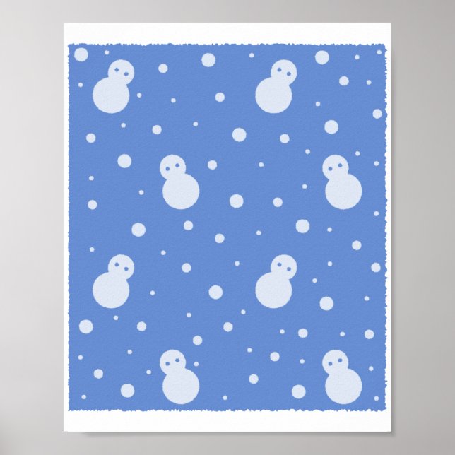 Snögubbe och Snö Poster (Framsidan)