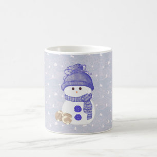 Snögubbe och sovkupéer kaffemugg