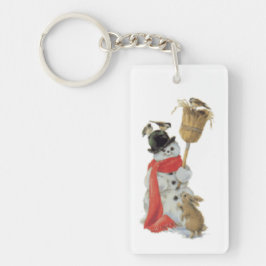 Snögubbe och vänner nyckelring