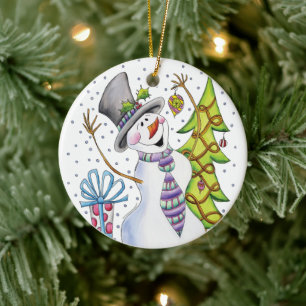 Snögubbe Ornament