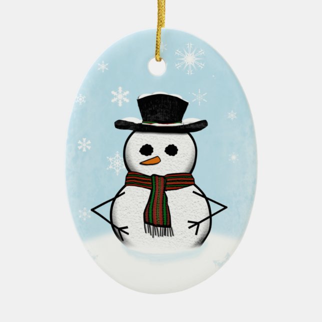 Snögubbe Ornament (Framsidan)