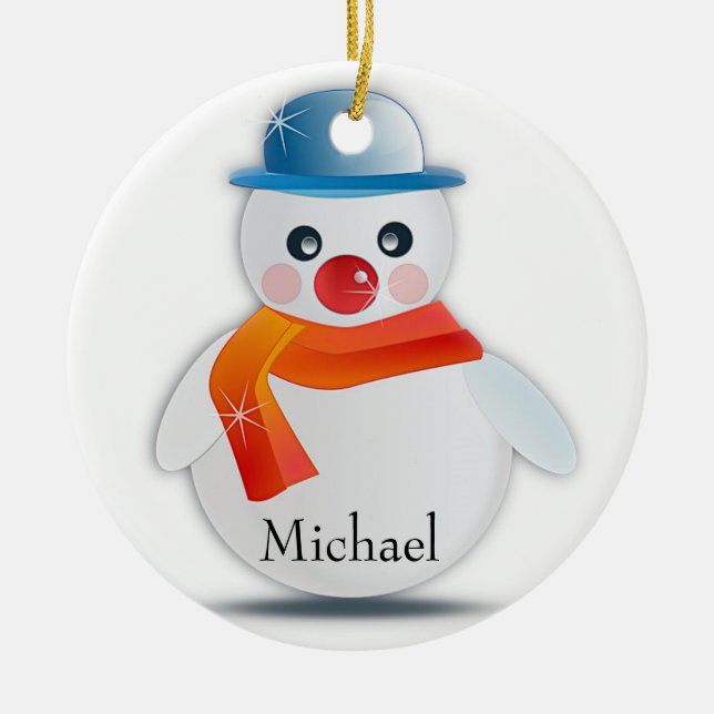 Snögubbe Ornament (Framsidan)