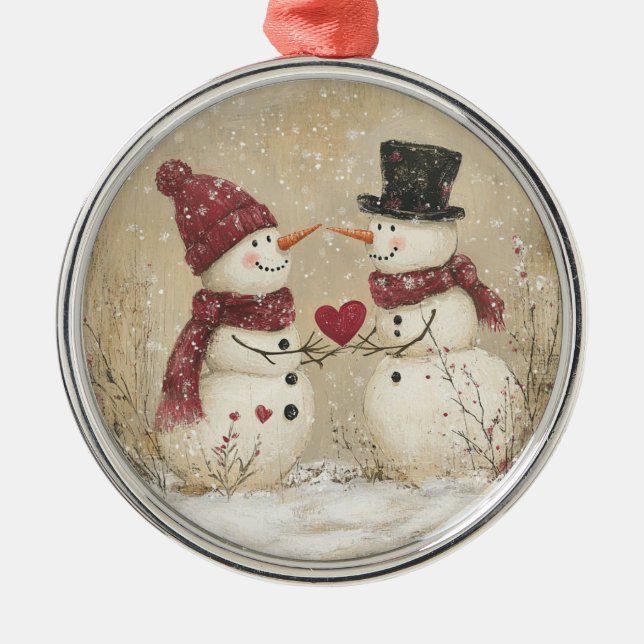 Snögubbe Ornament (Framsidan)