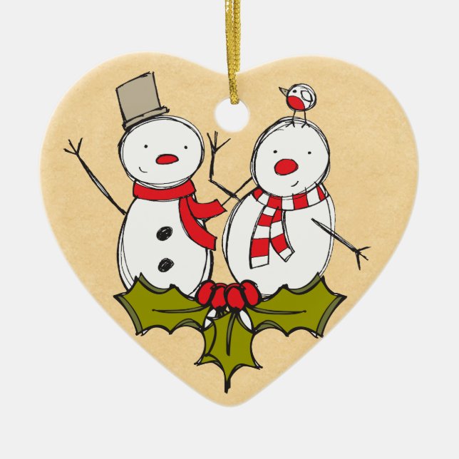 Snögubbe Ornament (Framsidan)