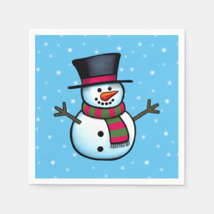 Snögubbe Pappersservett