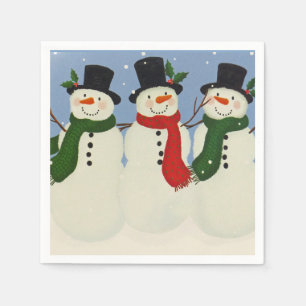 Snögubbe Pappersservett