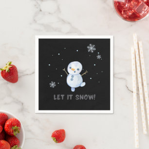 Snögubbe Pappersservett