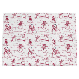 Snögubbe parad-leksak - röd