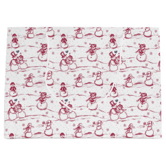 Snögubbe parad-leksak - röd