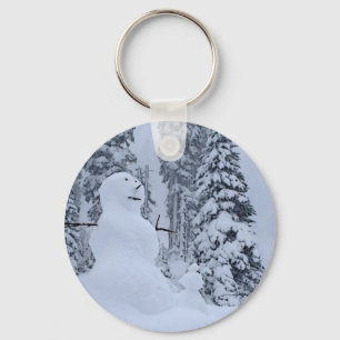 Snögubbe paradis nyckelring