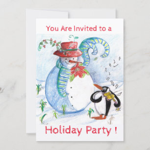 SNÖGUBBE, PENGUINS WINTER SERENADE JULFEST INBJUDNINGAR