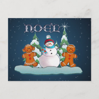 SNÖGUBBE- & PEPPARKAKAUNGAR av SHARON SHARPE Helg Vykort