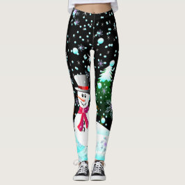 Snögubbe "personifierad god jul" leggings