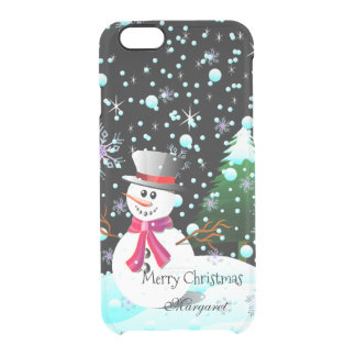Snögubbe "personifierad god jul" clear iPhone 6/6S skal