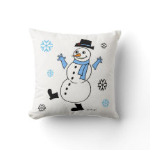 Snögubbe Pillow