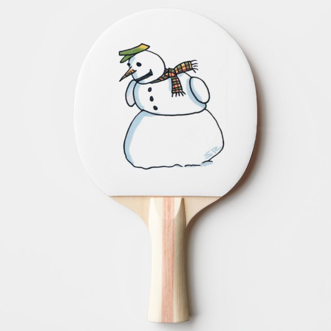 Snögubbe pingpongpaddla pingisracket (Framsidan)