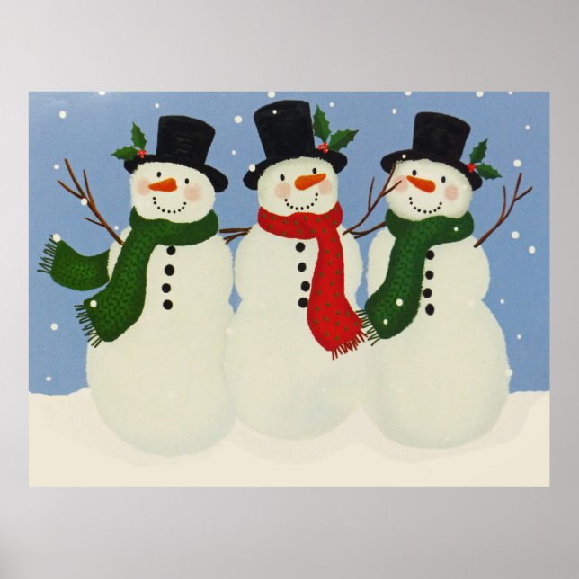 Snögubbe Poster (Framsidan)