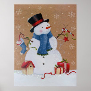 Snögubbe Poster