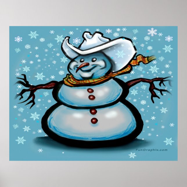 Snögubbe Poster (Framsidan)