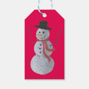 Snögubbe Presentetikett