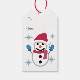 Snögubbe Presentetikett
