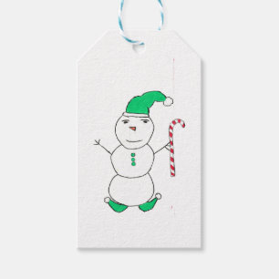 Snögubbe Presentetikett