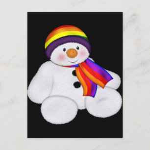 Snögubbe Pride Vykort