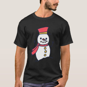 Snögubbe roligt christmas t shirt