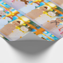 Snögubbe Roligt Elegant jul 30 x 6 tum Presentpapper