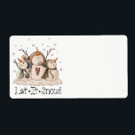 Snögubbe Rustic Land Primitive Winter Stationery Fraktsedel<br><div class="desc">Skepparmärken från snögubbe,  primitiva folkkonsthandlingar på land,  som är. Ändra bakgrunden till färg och anpassa om du vill. Klicka bara på knappen "Anpassa". Lägg till andra matchande papper,  sovrum,  badrum,  kök och hemdekoration. Copyright © Trina Clark</div>