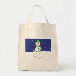 Snögubbe säck tygkasse