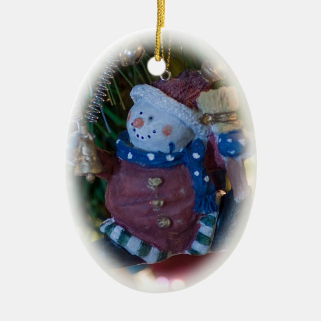 Snögubbe Santa Ornament (Framsidan)
