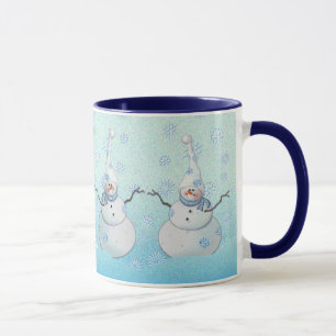 SNÖGUBBE, SCARF & SNÖHATT av SHARON SHARPE Mugg