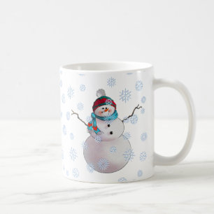 SNÖGUBBE, SCARF & STRUMPALOCK av SHARON SHARPE Kaffemugg