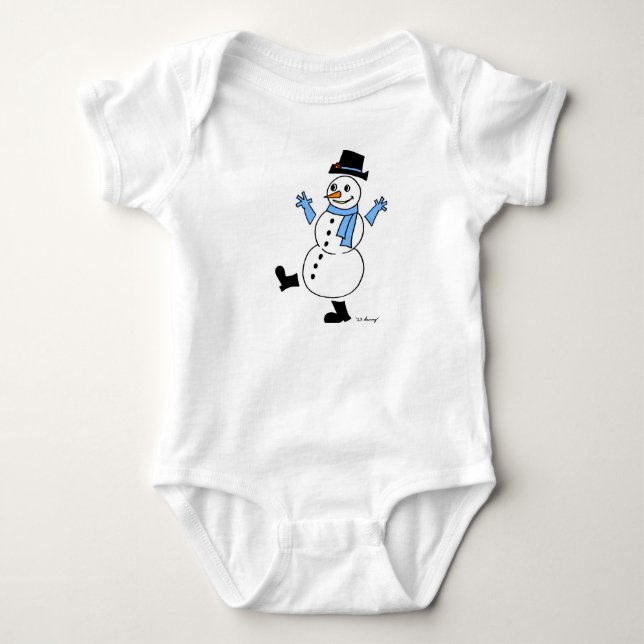 Snögubbe Shirts Tee Shirt (Framsida)
