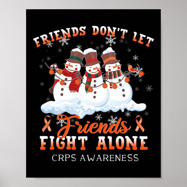 Snögubbe ska inte låta vänner slåss mot CRPS-Ensam Poster (Framsidan)