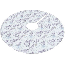 Snögubbe Sketch Julgran Skirt Julgransmatta Borstad Polyester