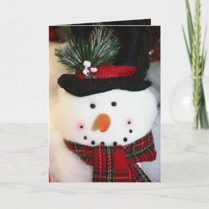 Snögubbe Smile Helgkort
