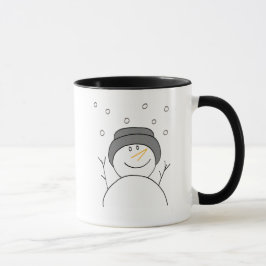 Snögubbe Smiling Mugg