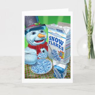 snögubbe_snöflingor helgkort
