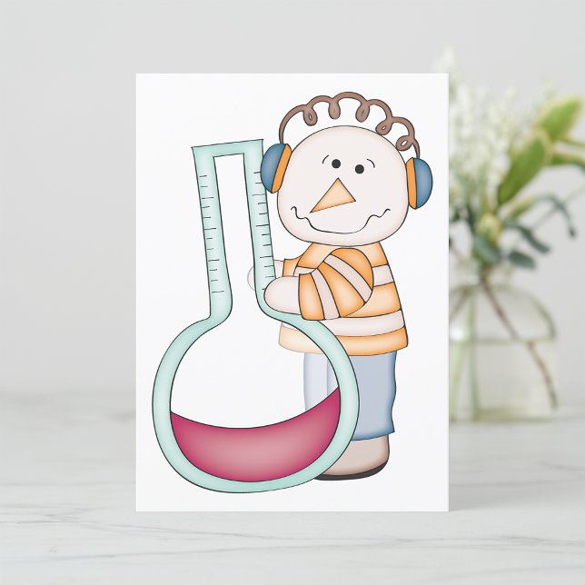 Snögubbe som kontrollerar temperaturen inbjudningar (Skapare uppladdad)